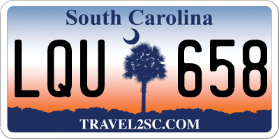 SC license plate LQU658