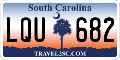 SC license plate LQU682