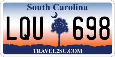 SC license plate LQU698