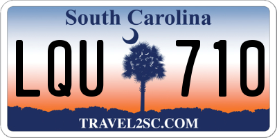 SC license plate LQU710