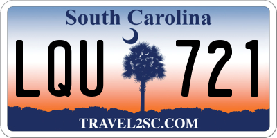 SC license plate LQU721