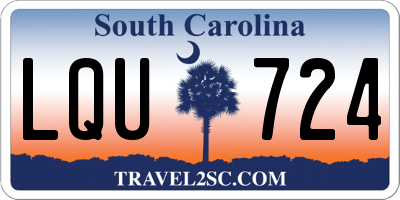 SC license plate LQU724