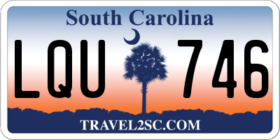 SC license plate LQU746
