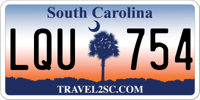 SC license plate LQU754