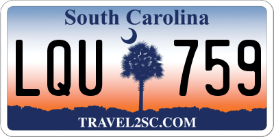 SC license plate LQU759