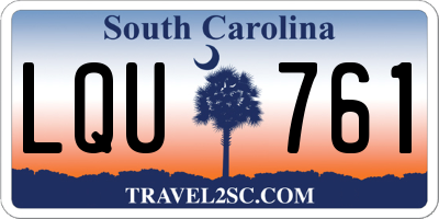 SC license plate LQU761