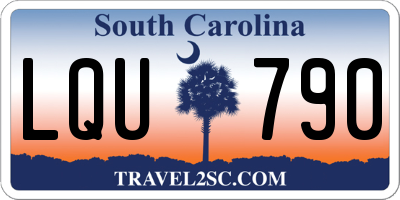 SC license plate LQU790
