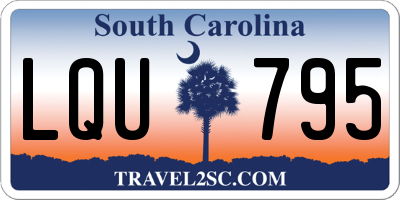SC license plate LQU795