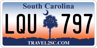 SC license plate LQU797