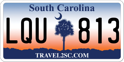 SC license plate LQU813