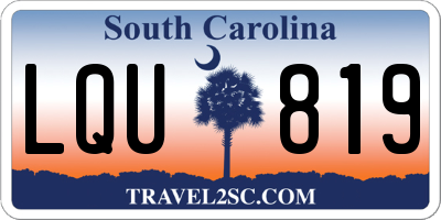 SC license plate LQU819