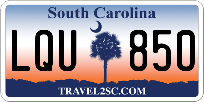 SC license plate LQU850