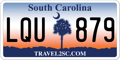 SC license plate LQU879