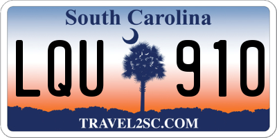 SC license plate LQU910