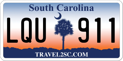 SC license plate LQU911