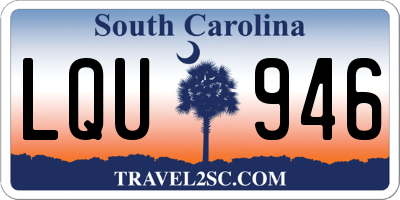 SC license plate LQU946