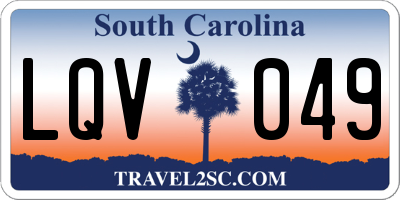 SC license plate LQV049