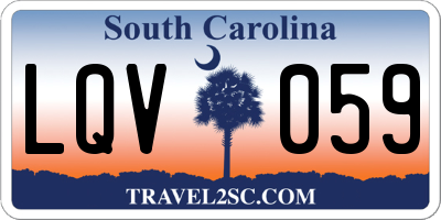 SC license plate LQV059