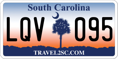 SC license plate LQV095