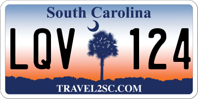 SC license plate LQV124