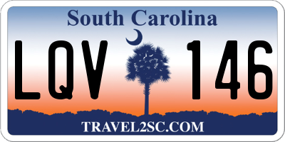 SC license plate LQV146
