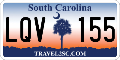 SC license plate LQV155
