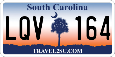 SC license plate LQV164