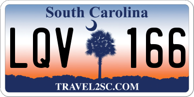 SC license plate LQV166