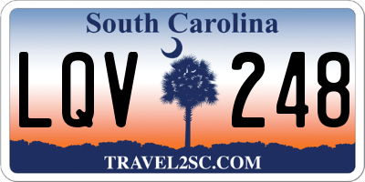 SC license plate LQV248