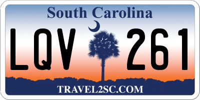 SC license plate LQV261