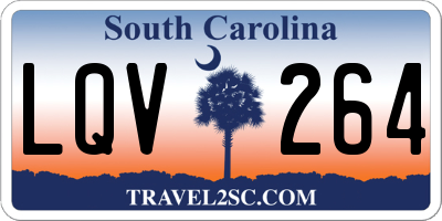 SC license plate LQV264