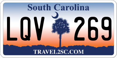 SC license plate LQV269
