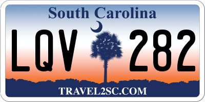 SC license plate LQV282
