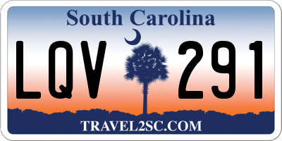 SC license plate LQV291
