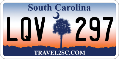 SC license plate LQV297