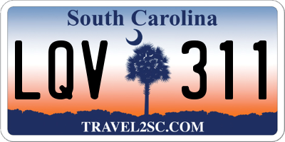 SC license plate LQV311