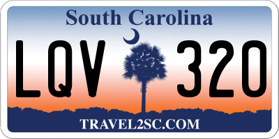 SC license plate LQV320