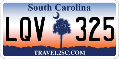 SC license plate LQV325
