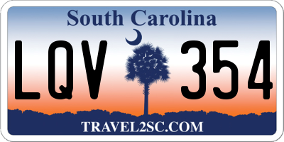 SC license plate LQV354
