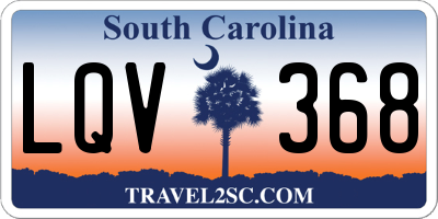 SC license plate LQV368
