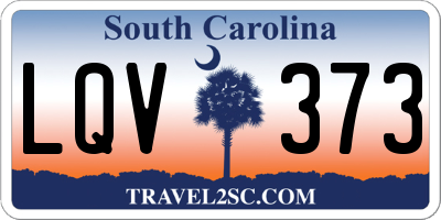 SC license plate LQV373