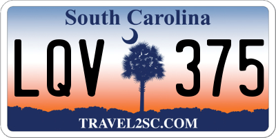 SC license plate LQV375