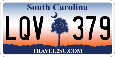 SC license plate LQV379