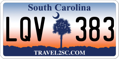 SC license plate LQV383