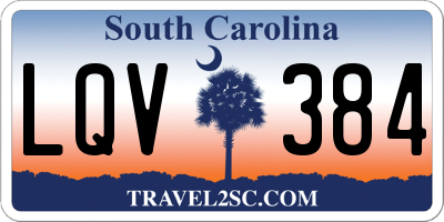 SC license plate LQV384