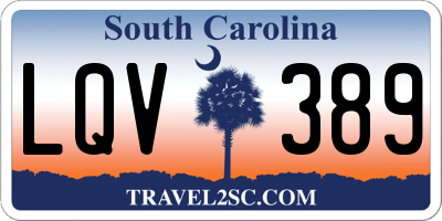 SC license plate LQV389