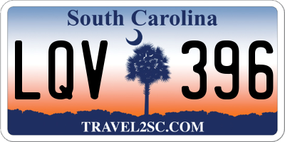 SC license plate LQV396