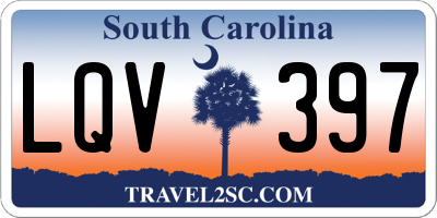 SC license plate LQV397