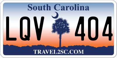 SC license plate LQV404