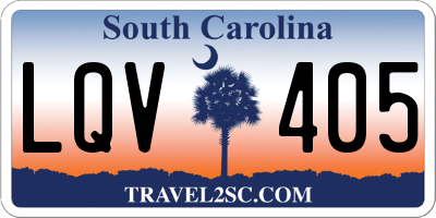 SC license plate LQV405